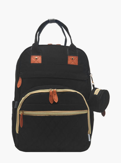 Juniors Quilted Diaper Backpack with Bed-baby-gear-diaperbags-image-1