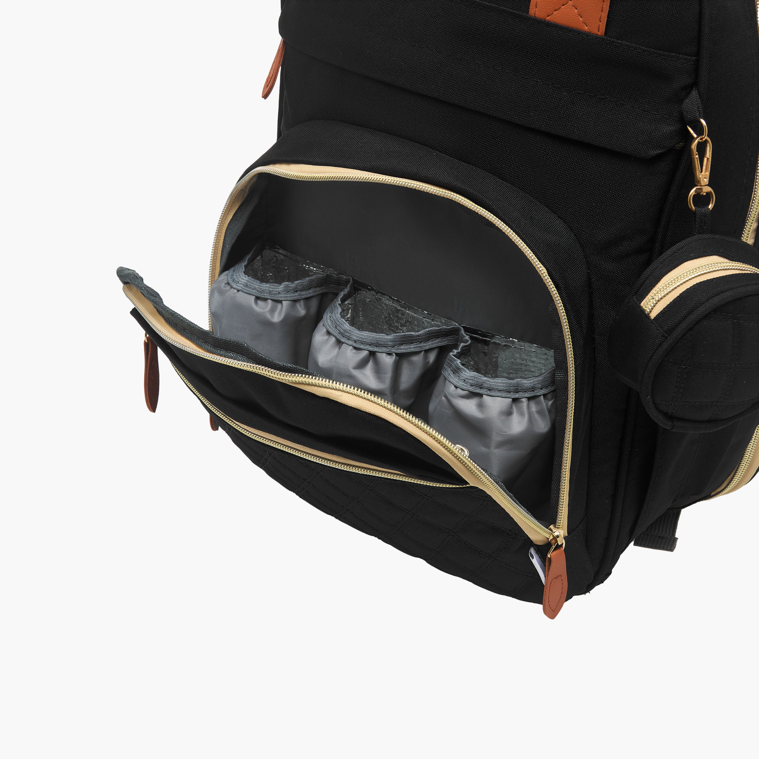 Juniors Quilted Diaper Backpack with Bed