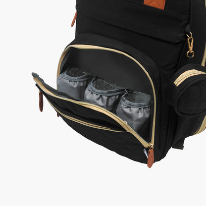 Juniors Quilted Diaper Backpack with Bed