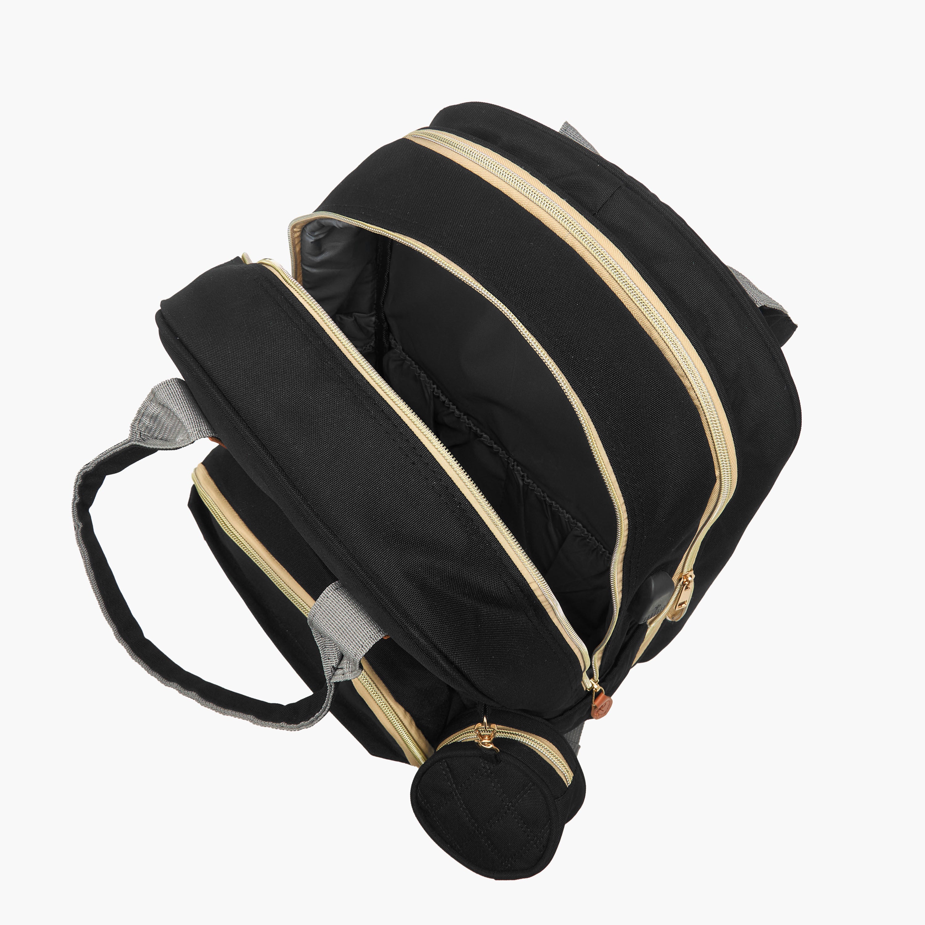 Juniors Quilted Diaper Backpack with Bed