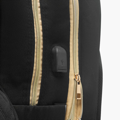 Juniors Quilted Diaper Backpack with Bed