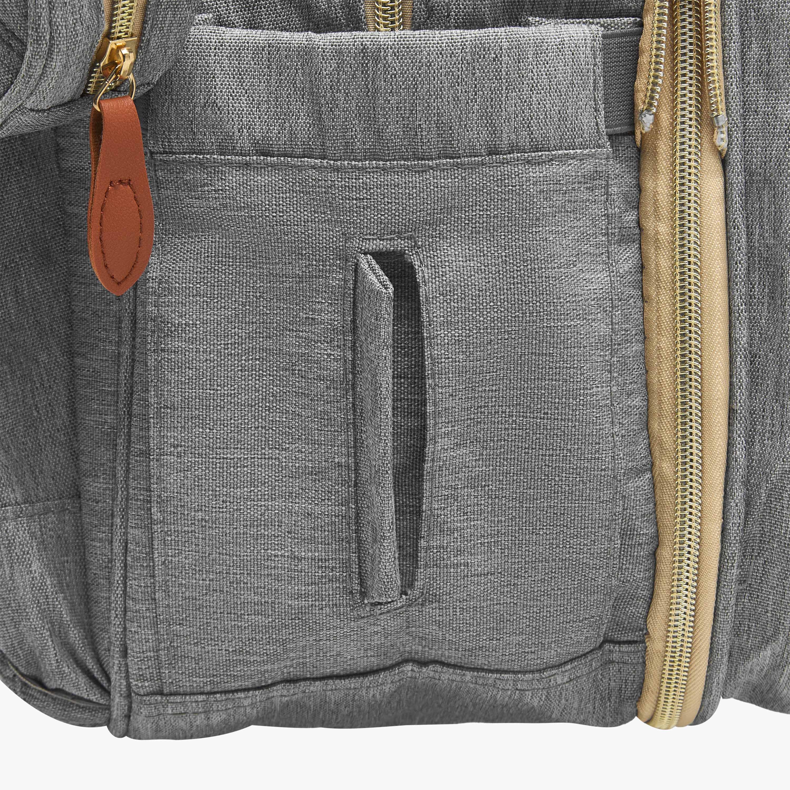 Juniors Quilted Diaper Backpack with Bed
