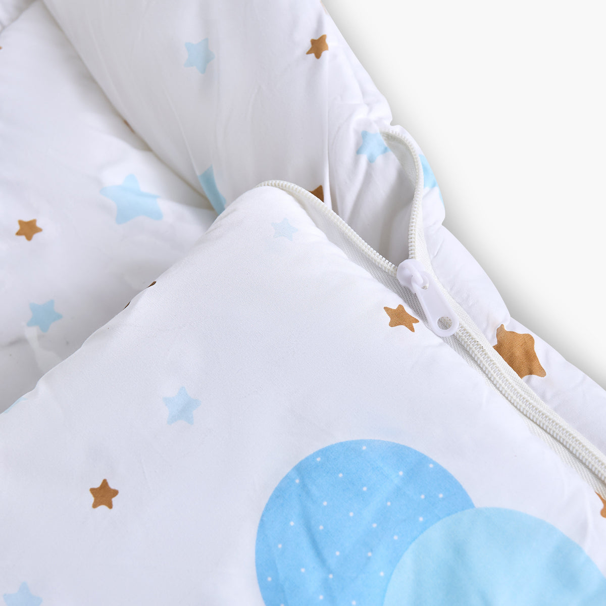 Juniors Hooded Bear Print Baby Nest Bag - 0 Months+