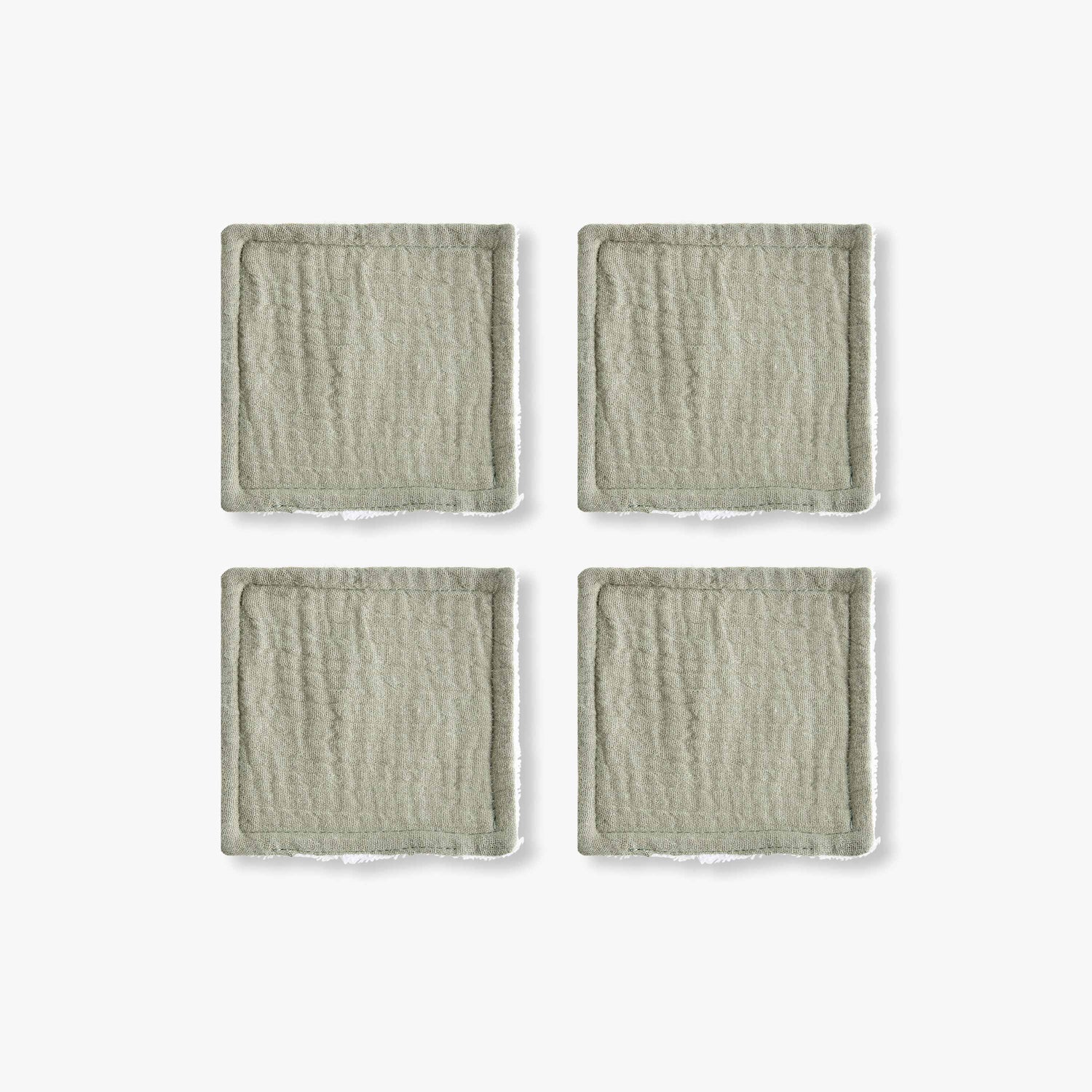 Pack of 4 Giggles 10x10 cm Baby Face Wipes with Soft Muslin - Pink