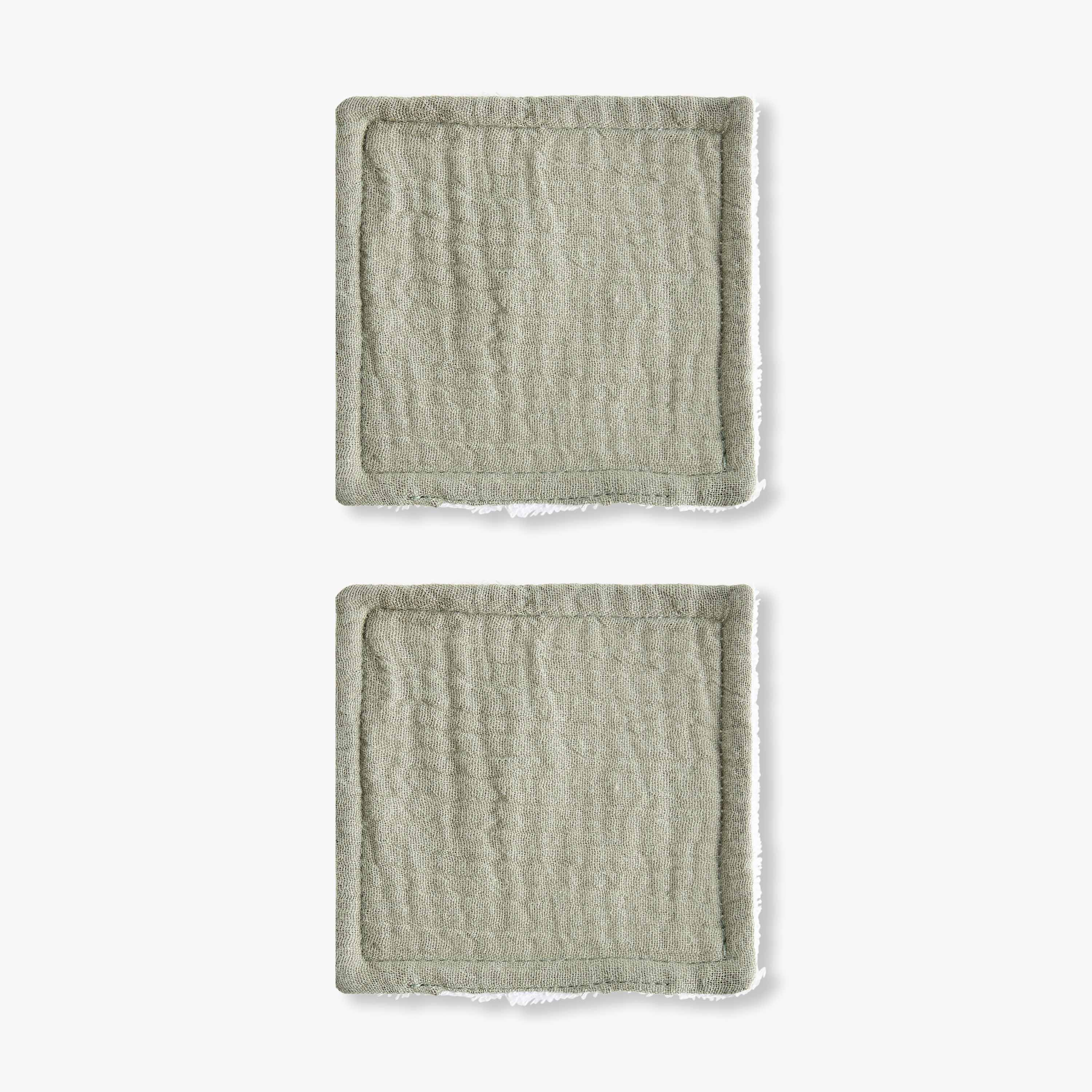 Pack of 4 Giggles 10x10 cm Baby Face Wipes with Soft Muslin