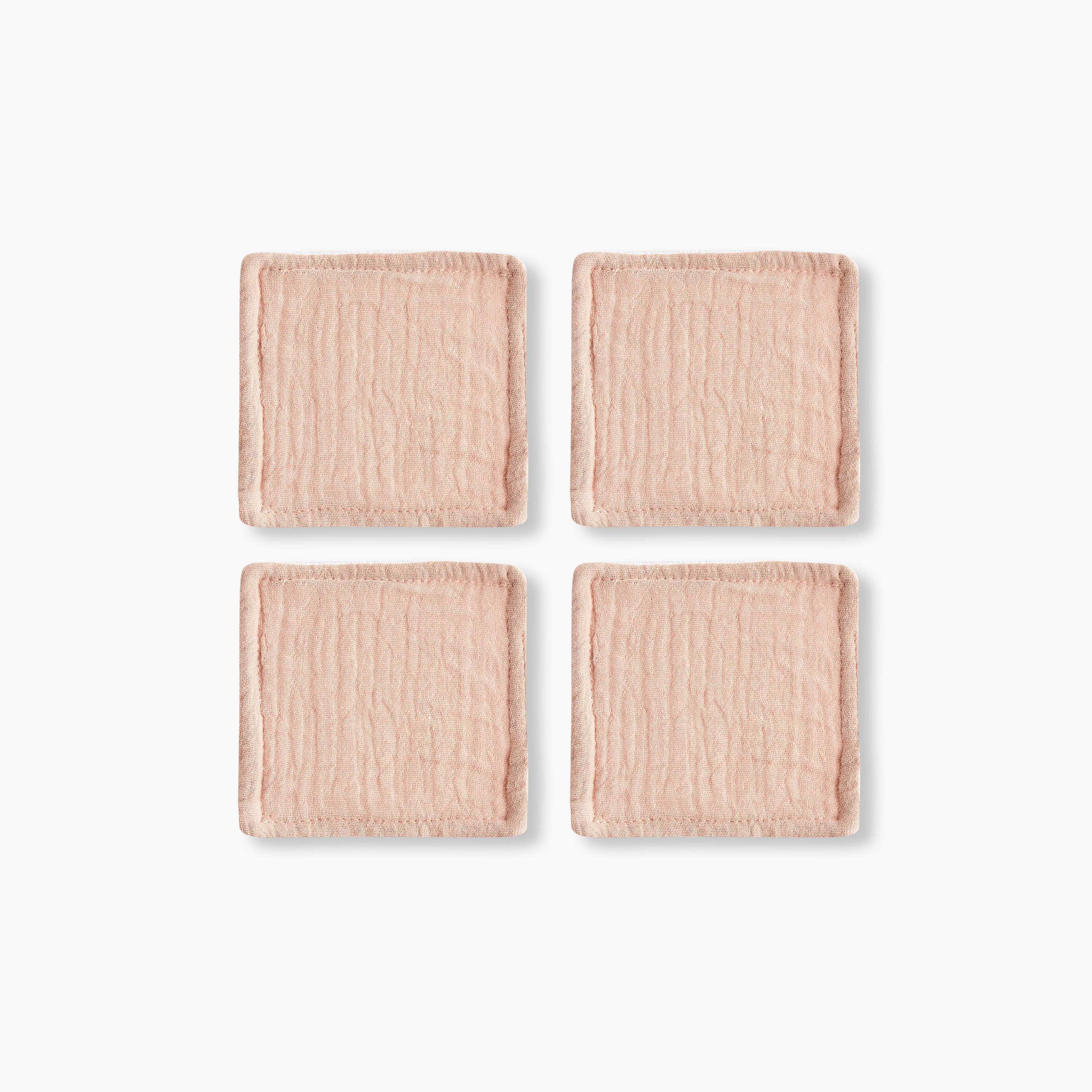 Pack of 4 Giggles 10x10 cm Baby Face Wipes with Soft Muslin