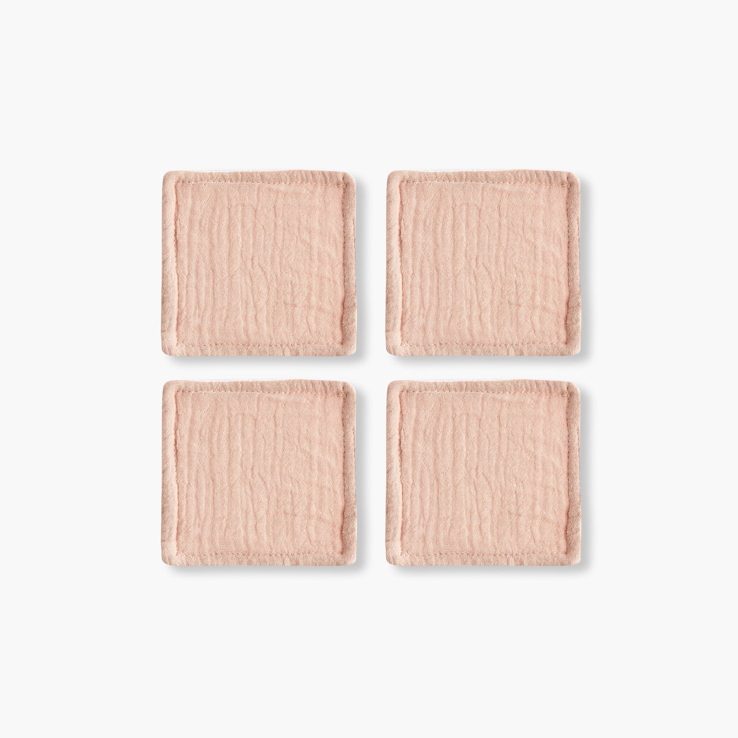 Pack of 4 Giggles 10x10 cm Baby Face Wipes with Soft Muslin