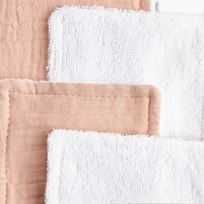Pack of 4 Giggles 10x10 cm Baby Face Wipes with Soft Muslin