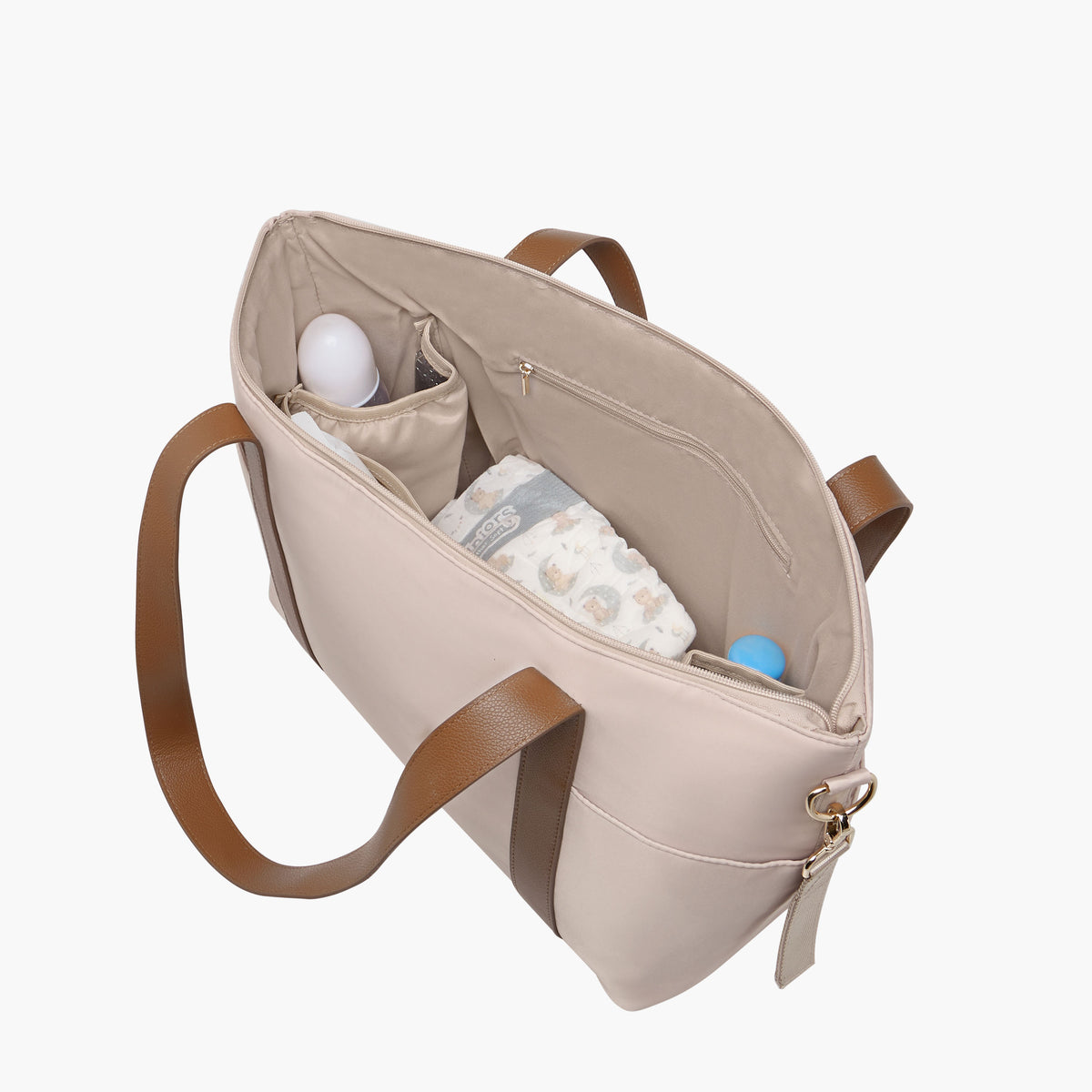 Giggles Solid Diaper Bag with Double Handles
