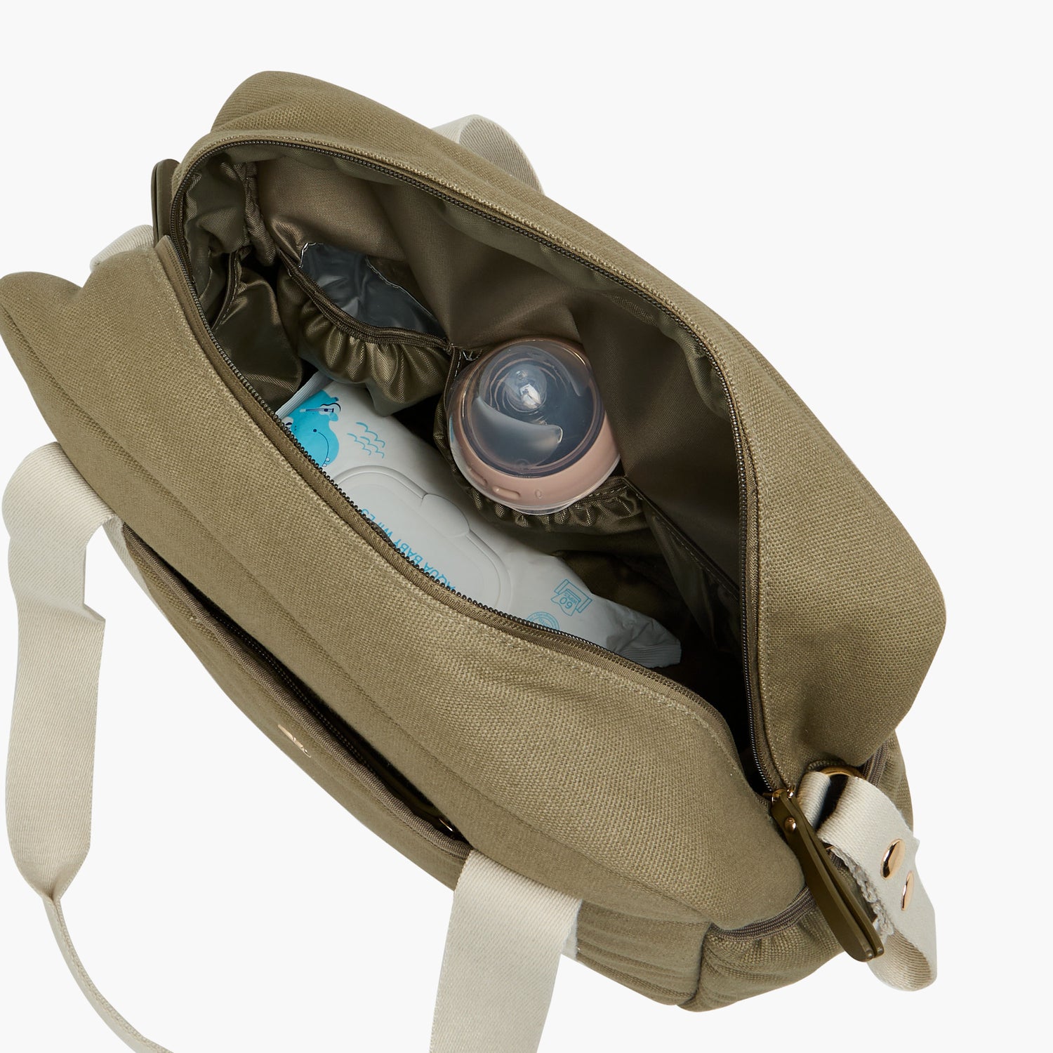 Giggles Solid Diaper Bag with Double Handles