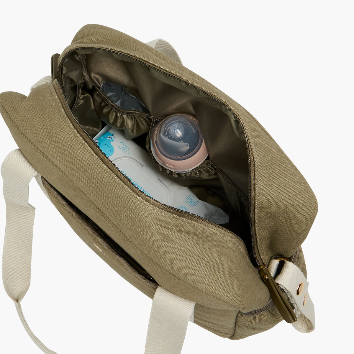 Giggles Solid Diaper Bag with Double Handles