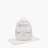 Giggles Bird Print Diaper Backpack with Adjustable Straps - White