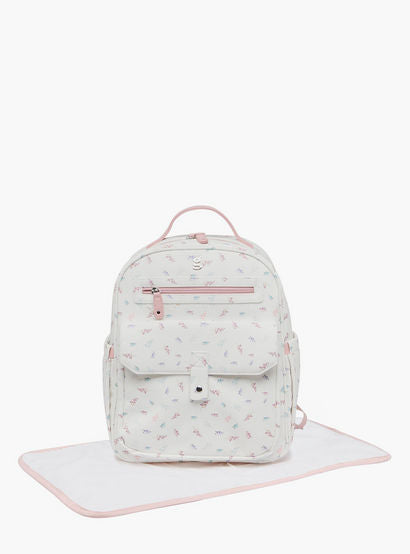 Giggles Bird Print Diaper Backpack with Adjustable Straps-baby-gear-diaperbags-image-1