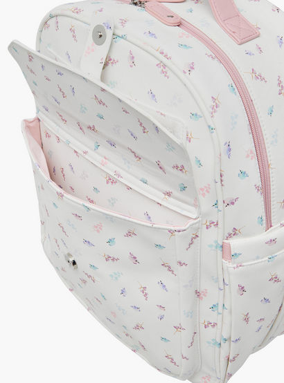 Giggles Bird Print Diaper Backpack with Adjustable Straps-baby-gear-diaperbags-image-11