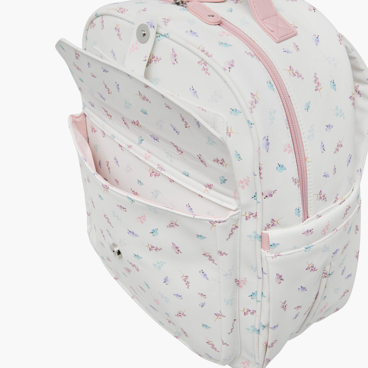 Giggles Bird Print Diaper Backpack with Adjustable Straps