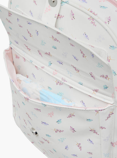 Giggles Bird Print Diaper Backpack with Adjustable Straps-baby-gear-diaperbags-image-12