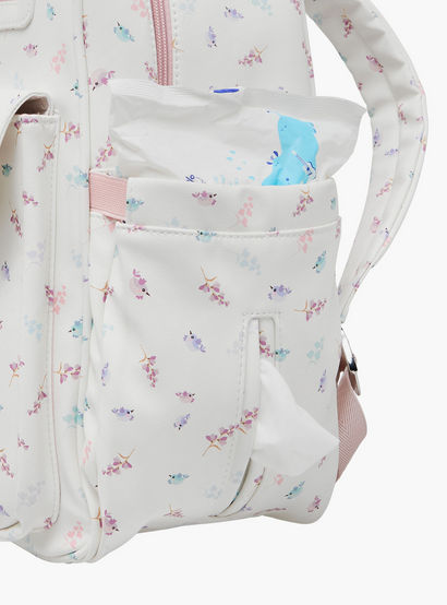 Giggles Bird Print Diaper Backpack with Adjustable Straps-baby-gear-diaperbags-image-13