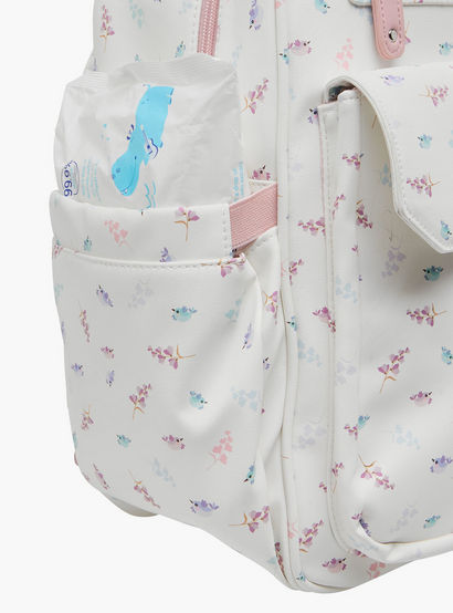 Giggles Bird Print Diaper Backpack with Adjustable Straps-baby-gear-diaperbags-image-14