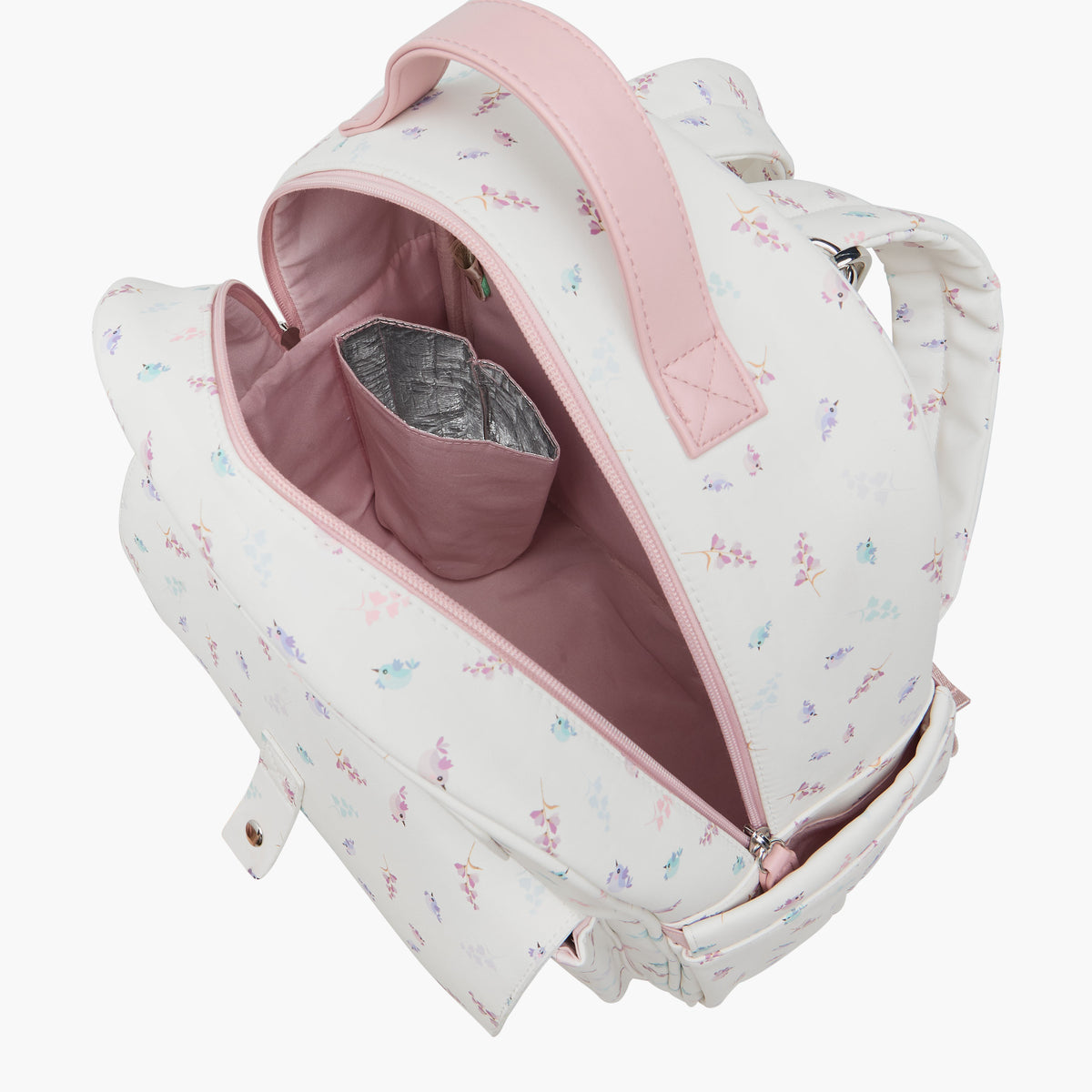 Giggles Bird Print Diaper Backpack with Adjustable Straps