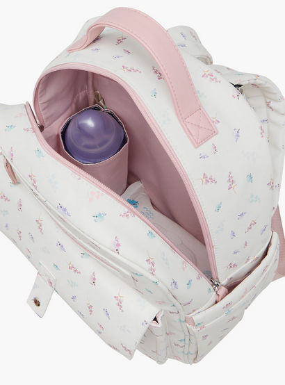 Giggles Bird Print Diaper Backpack with Adjustable Straps-baby-gear-diaperbags-image-16