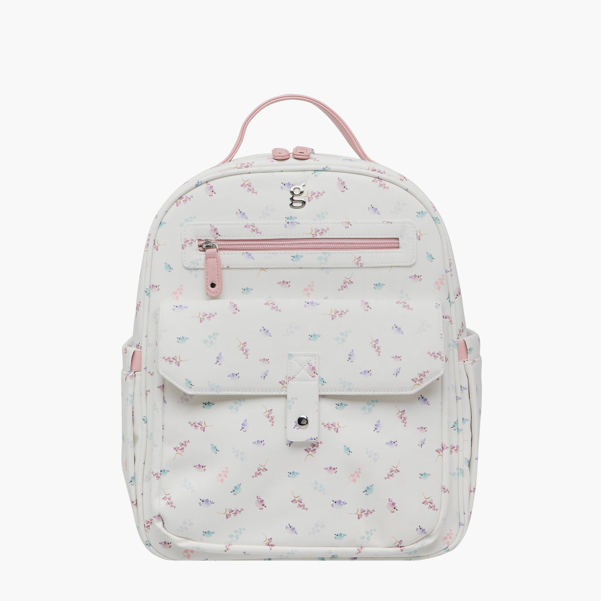 Giggles Bird Print Diaper Backpack with Adjustable Straps