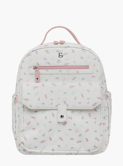 Giggles Bird Print Diaper Backpack with Adjustable Straps-baby-gear-diaperbags-image-3