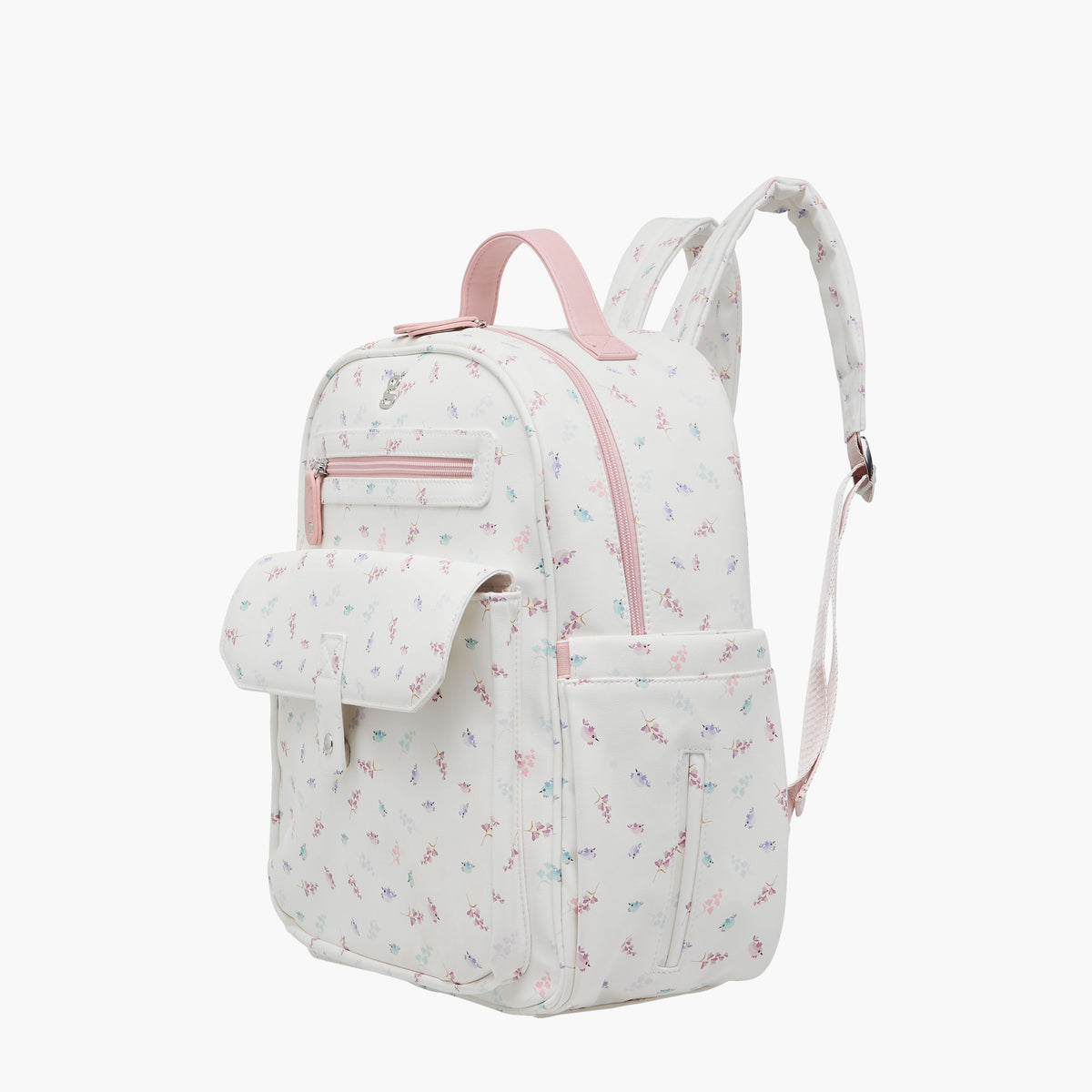 Giggles Bird Print Diaper Backpack with Adjustable Straps