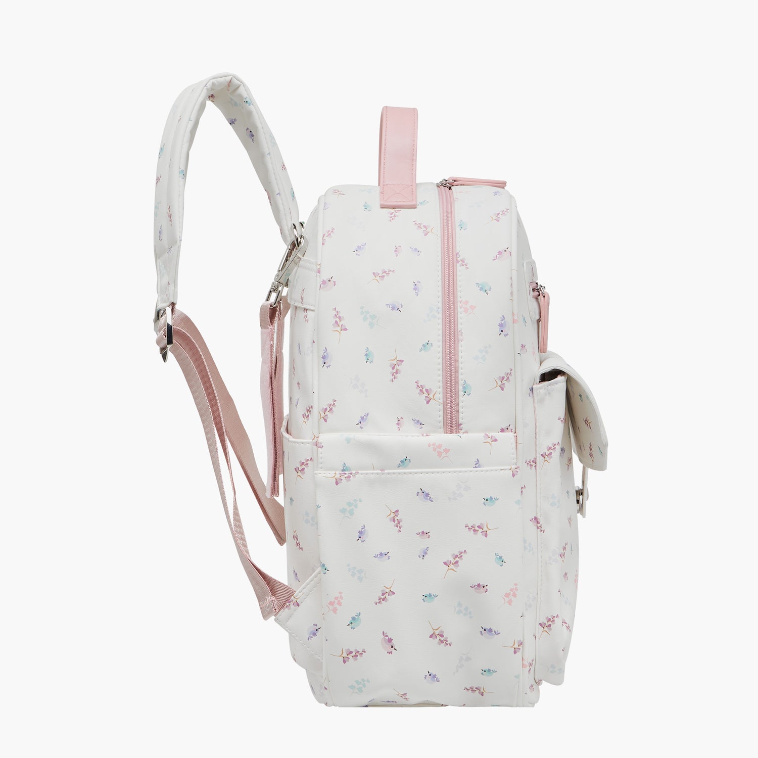 Giggles Bird Print Diaper Backpack with Adjustable Straps