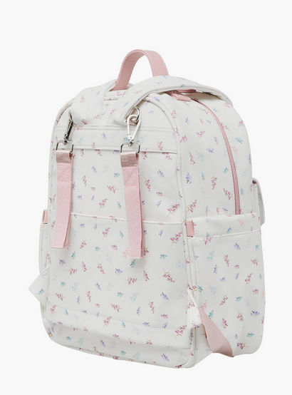 Giggles Bird Print Diaper Backpack with Adjustable Straps-baby-gear-diaperbags-image-7