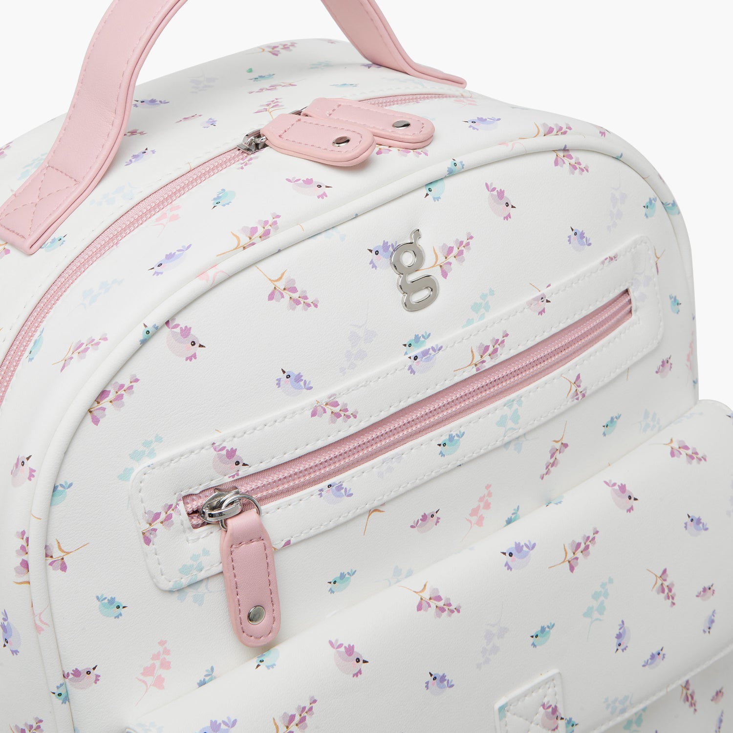Giggles Bird Print Diaper Backpack with Adjustable Straps