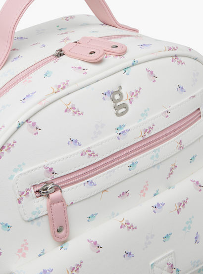 Giggles Bird Print Diaper Backpack with Adjustable Straps-baby-gear-diaperbags-image-9