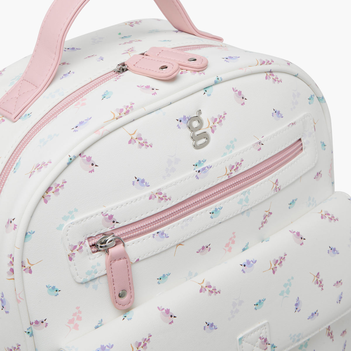 Giggles Bird Print Diaper Backpack with Adjustable Straps