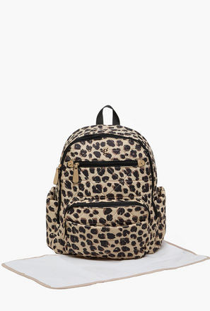 Giggles Printed Diaper Backpack with Adjustable Straps