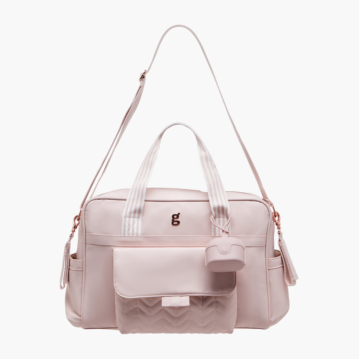 Giggles Adjustable Strap Diaper Bag with Zip Closure