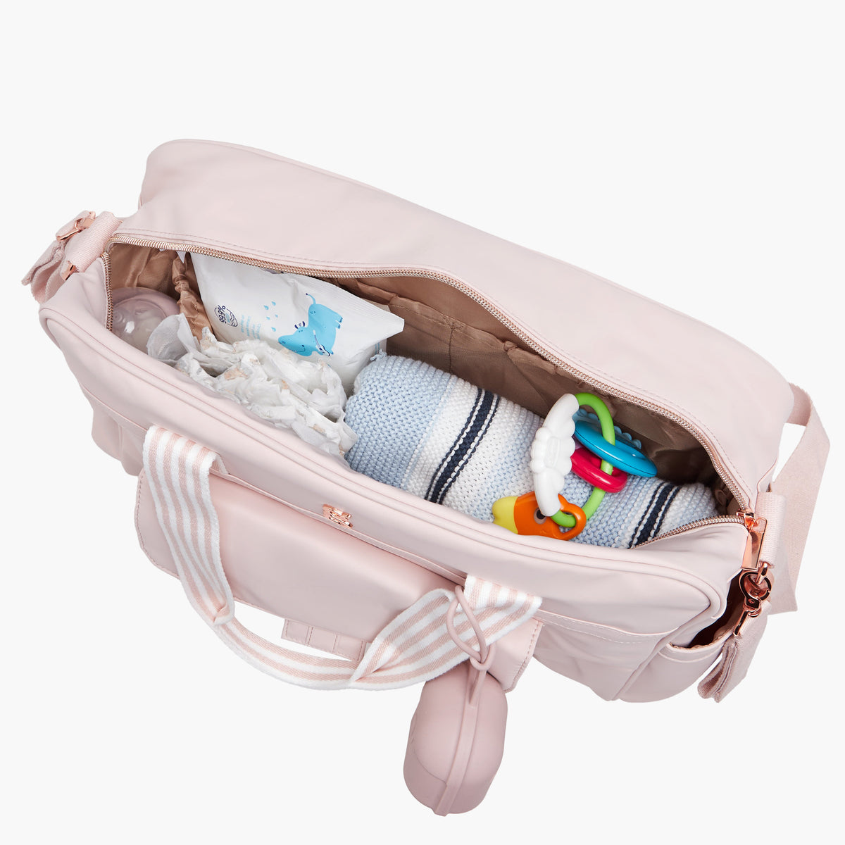 Giggles Adjustable Strap Diaper Bag with Zip Closure