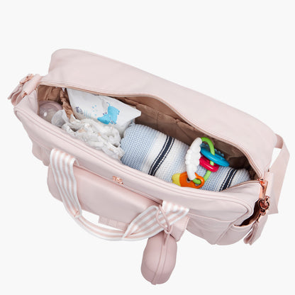 Giggles Adjustable Strap Diaper Bag with Zip Closure