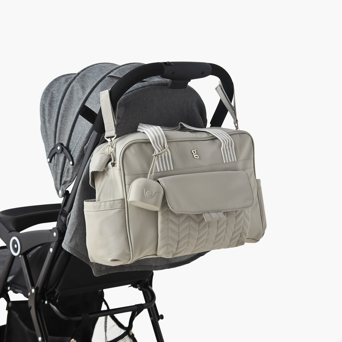 Giggles Adjustable Strap Diaper Bag with Zip Closure