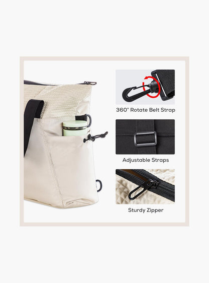 Little Story Mommy Diaper Bag with Changing Mat - Beige-baby-gear-diaperbags-image-12