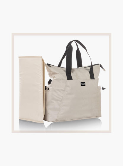 Little Story Mommy Diaper Bag with Changing Mat - Beige-baby-gear-diaperbags-image-6