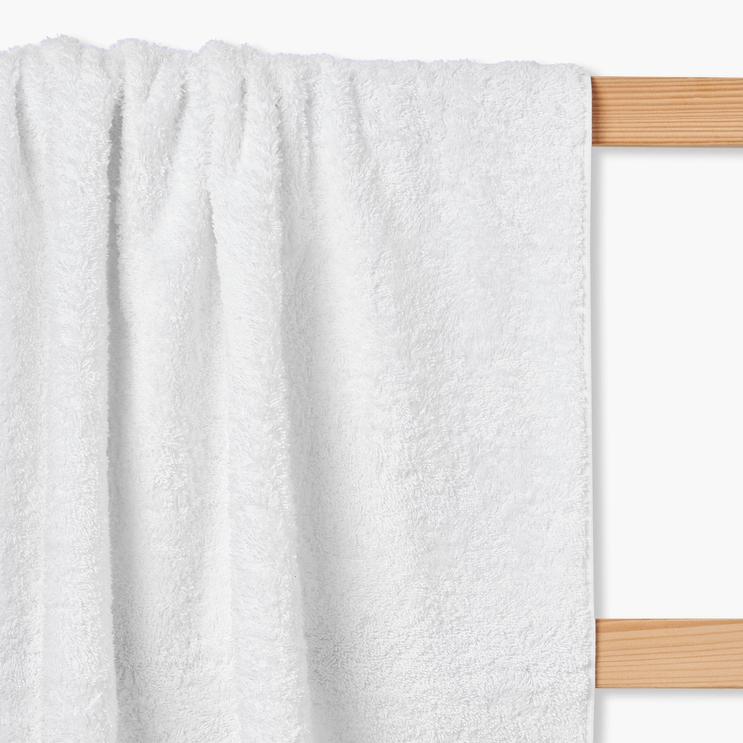Luxury Egyptian Towel with Waffle border - White