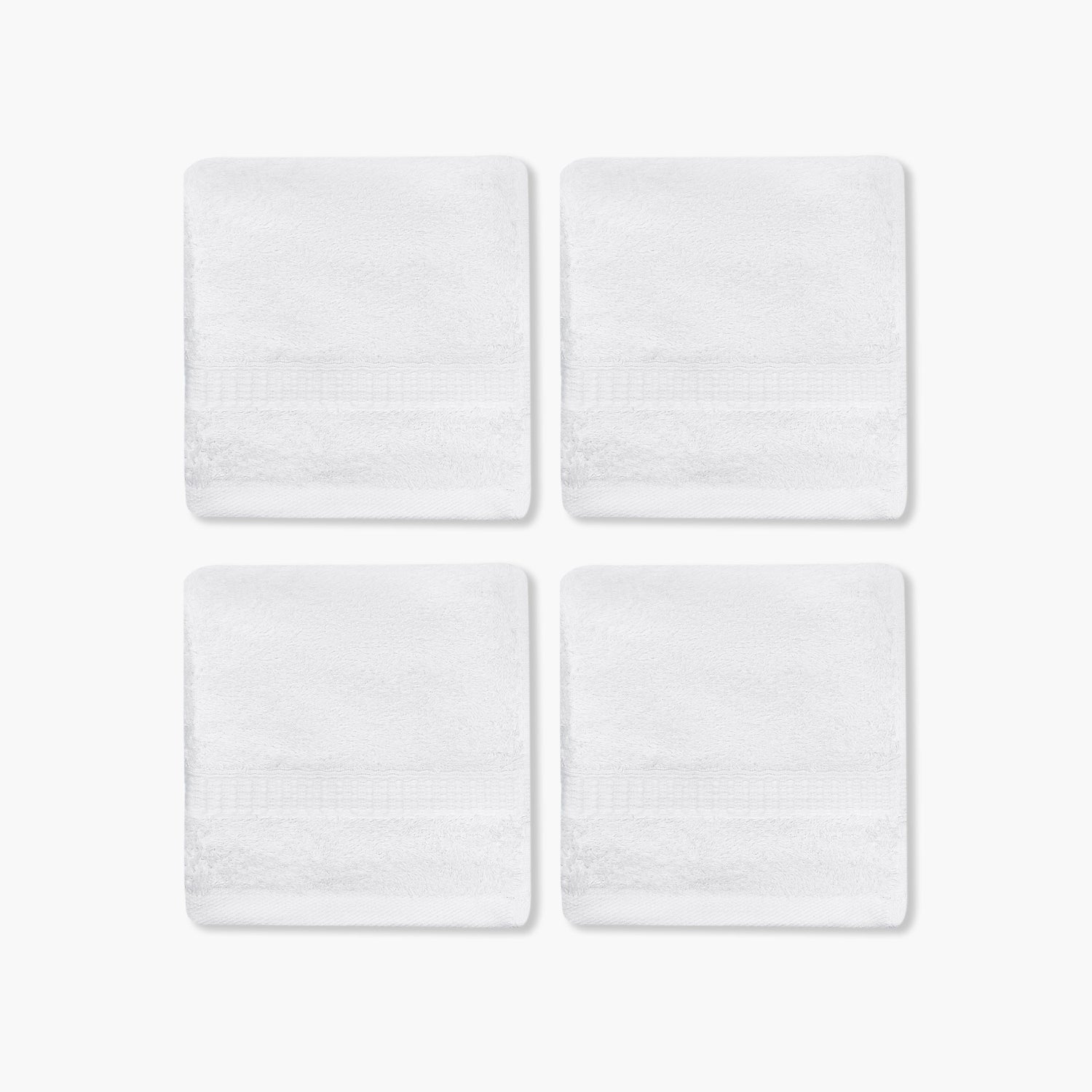 Pack of 4 Luxury Egyptian Towel with Waffle border