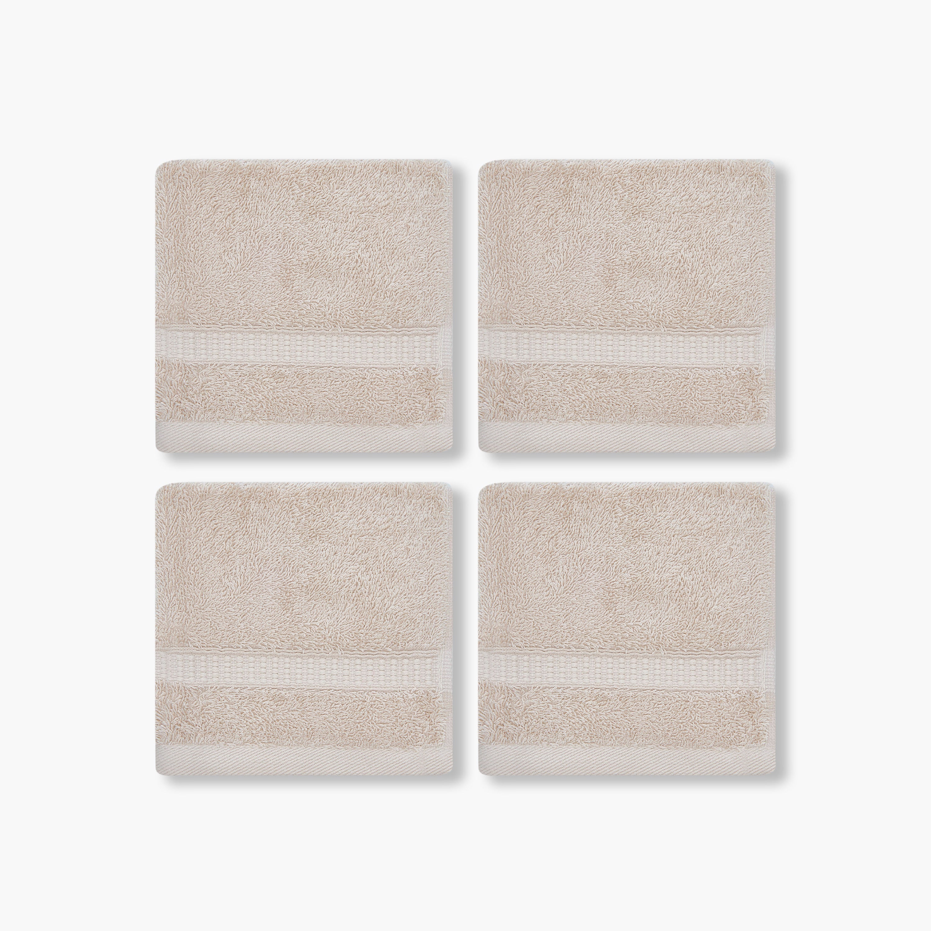 Pack of 4 Luxury Egyptian Towel with Waffle border - HomeBabyBath &amp; CareTowels