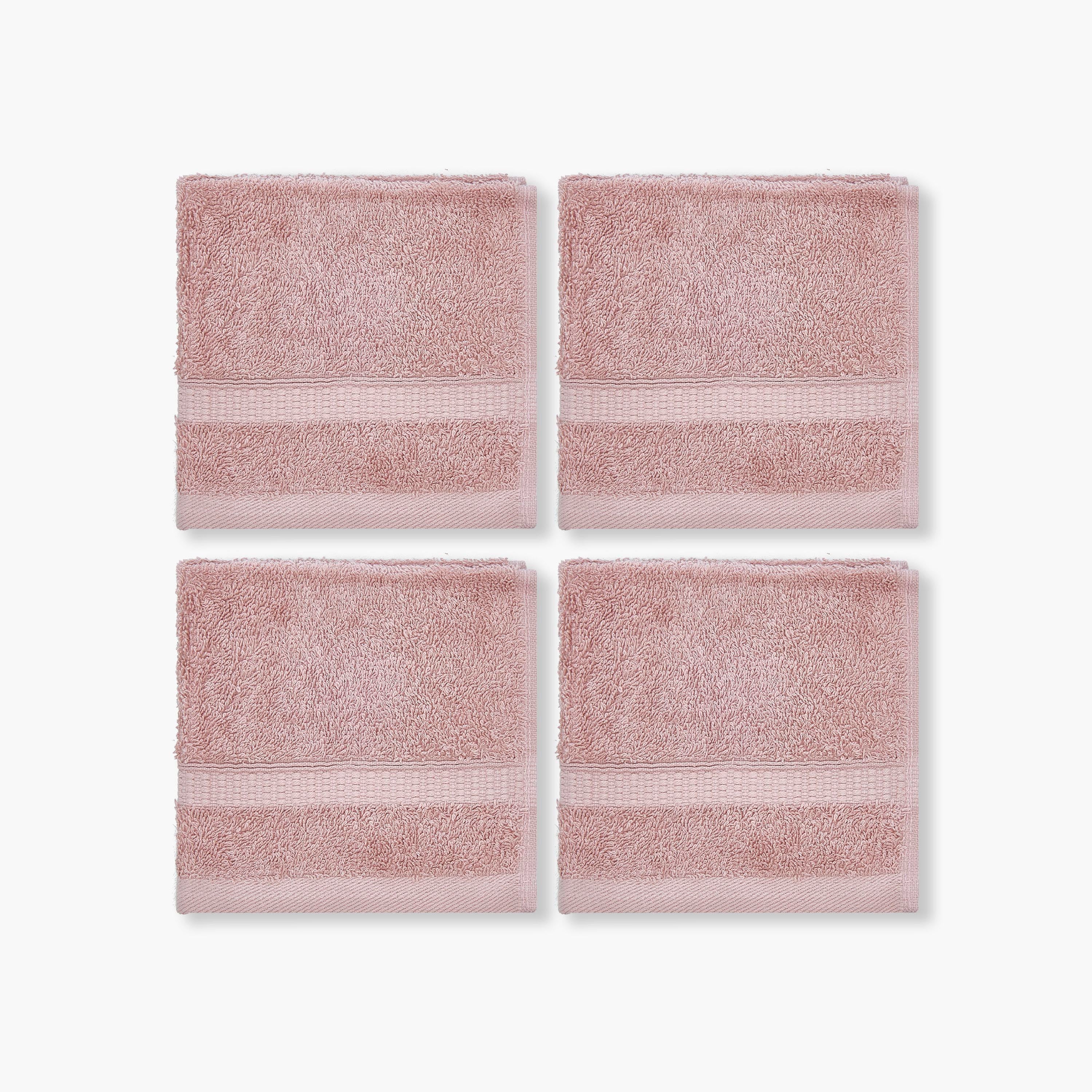 Pack of 4 Luxury Egyptian Towel with Waffle border