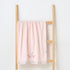 Turkish Cotton Towel with Floral applique - Blush