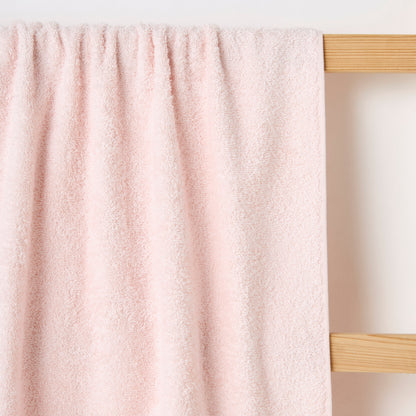 Turkish Cotton Towel with Floral applique - Blush