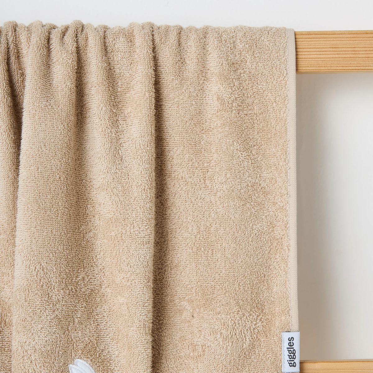 Turkish Cotton Towel with Bunny applique - Frappe