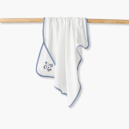 Giggles Receiving Blanket with Hood, 80x80 cm