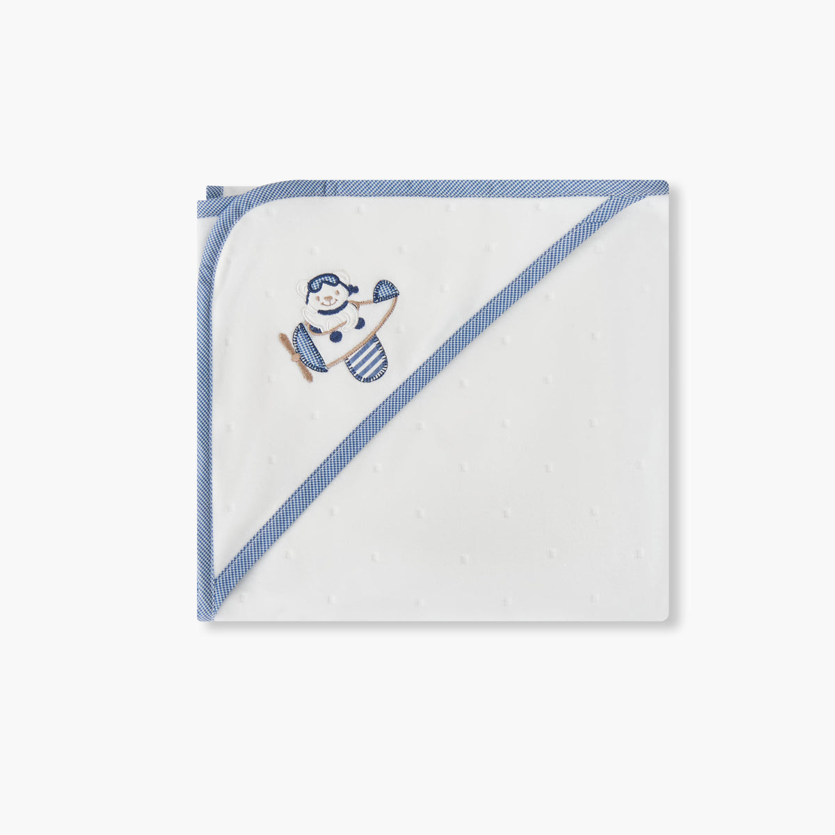 Giggles Receiving Blanket with Hood, 80x80 cm