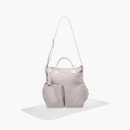 Juniors Jazz Diaper Bag with Changing Mat, Large - Beige