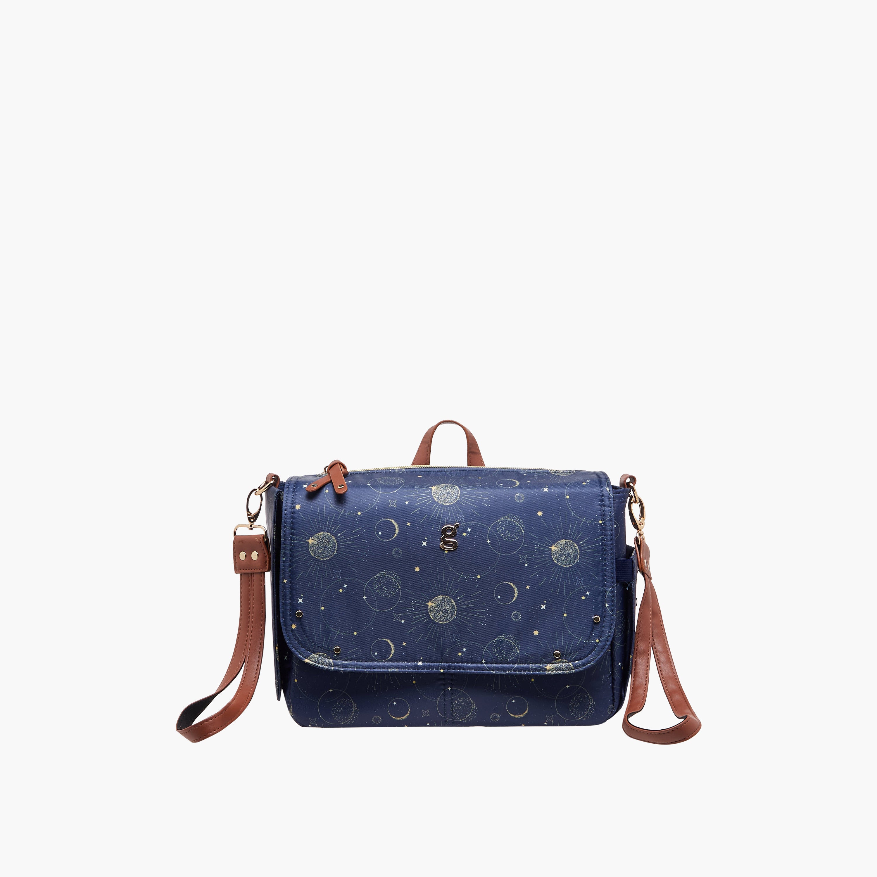 Juniors Space Print Diaper Bag with Changing Mat